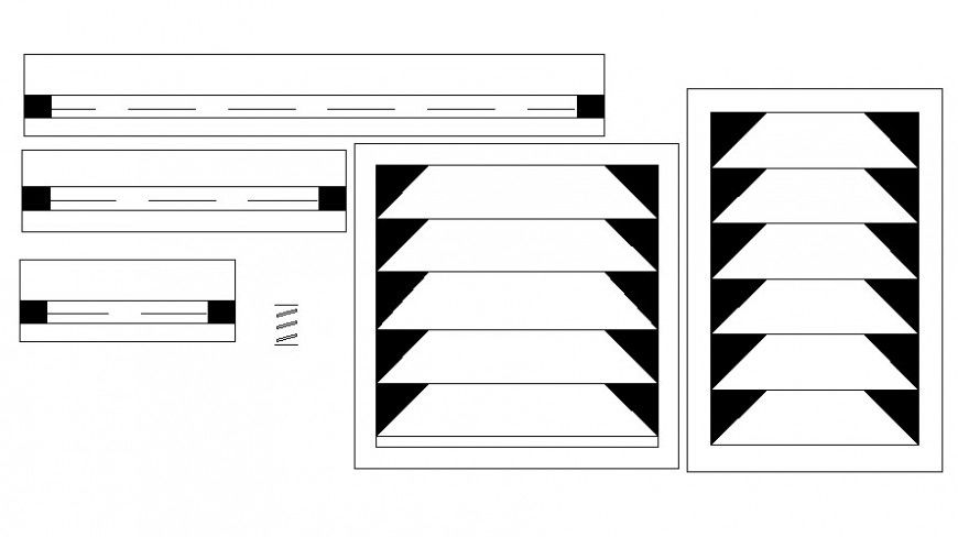 2d view drawings of ventilation units autocad software file