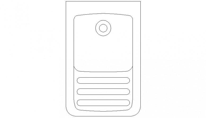 2d view elevation drawings of kitchen sink blocks autocad software file