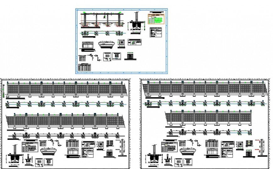 2d view of Column construction detail CAD structural block layout file in dwg format