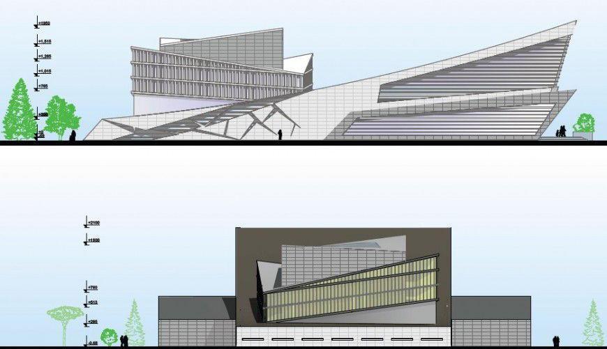 2d view of commercial building hub drawing