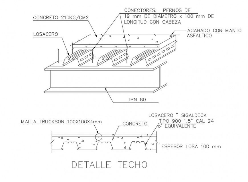 2d view of construction block autocad file