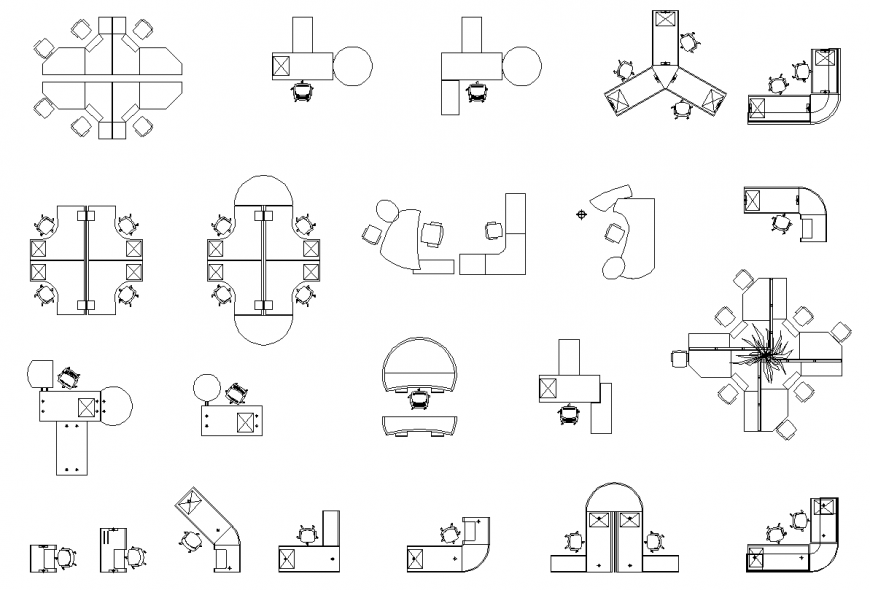 2d view of furniture CAD blocks detail elevation dwg file
