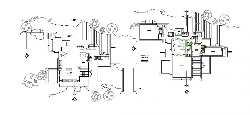 2d view of house plan detail CAD structural block layout file in autocad format