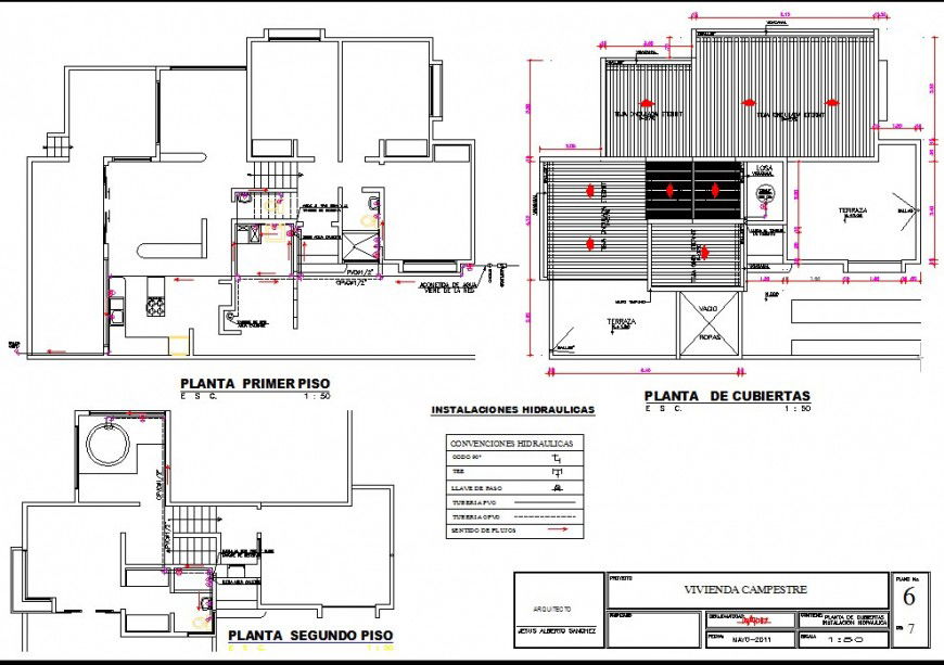 2d view of House working plan detail CAD construction block autocad file