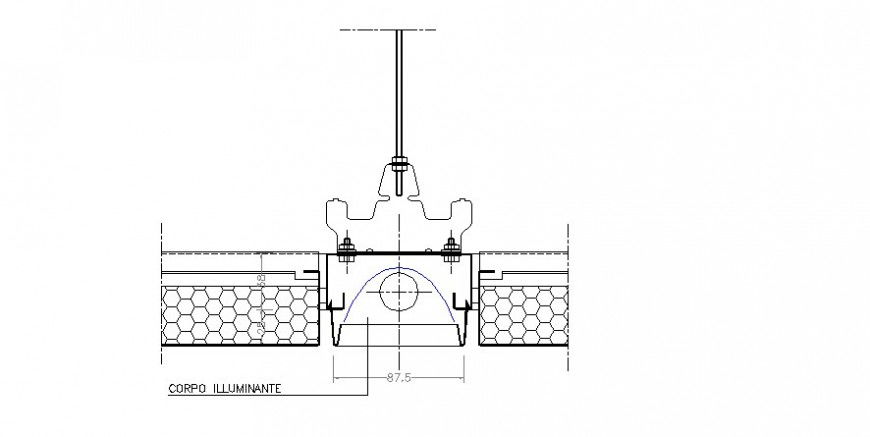 2d view of mechanical unit block detail layout file in dwg format