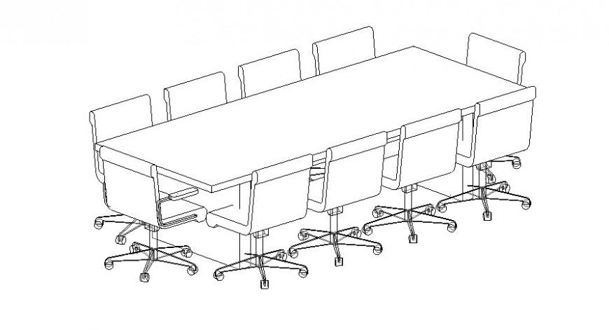 2d view of office furniture detail layout file in autocad format