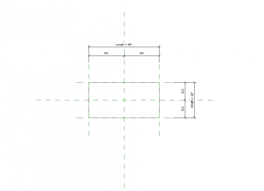 2d view of table detail furniture block Revit file
