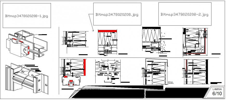2d view of the mechanical block detail CAD unit layout file in autocad format