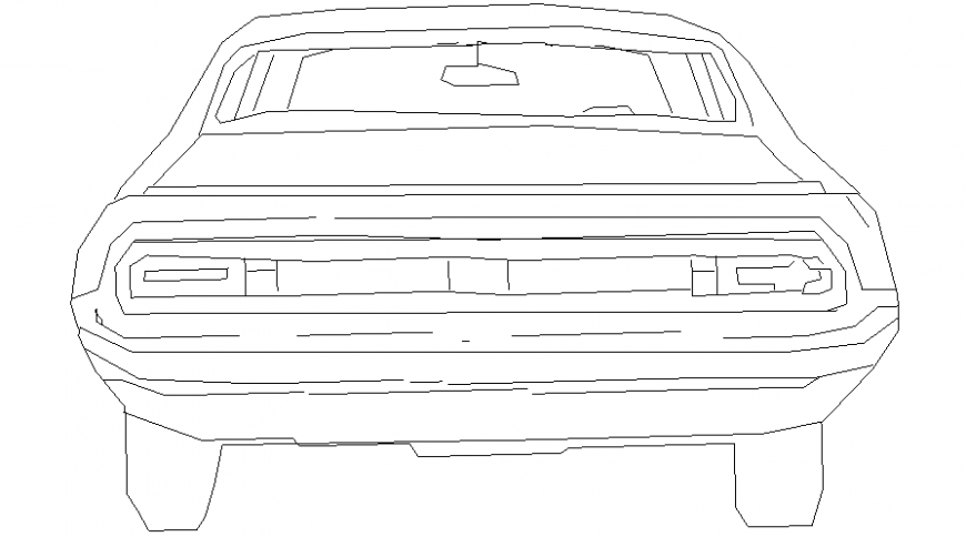 2d view of vehicle blocks drawings elevation autocad software file