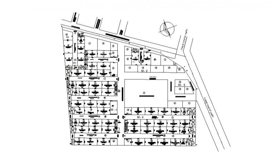 2d view site plan drawings layout details dwg file