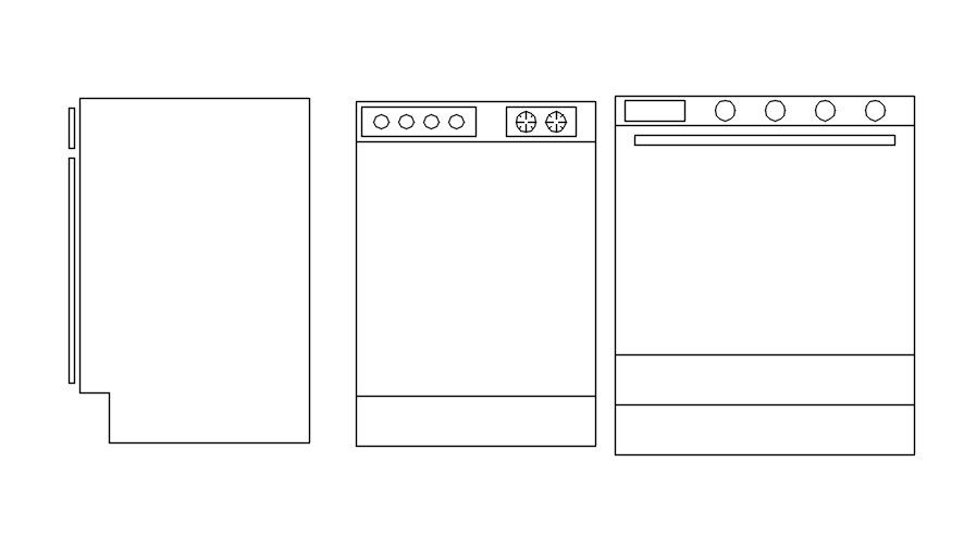 2d cad blocks of OTG details in AutoCAD, dwg file.