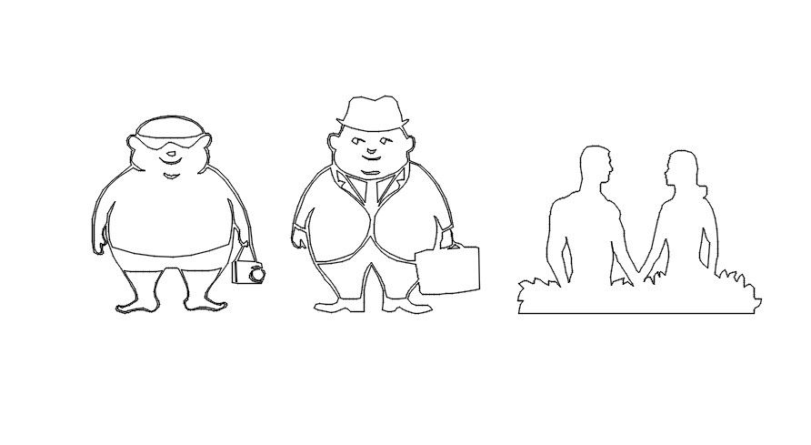 2d elevation of home décor cad blocks in AutoCAD, dwg file.