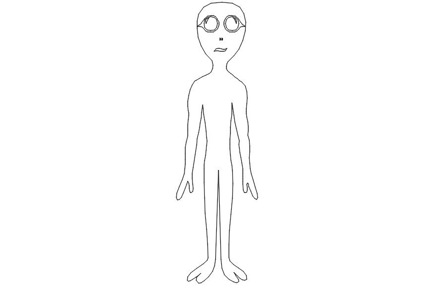  2d human doodle cad blocks in AutoCAD, dwg file.