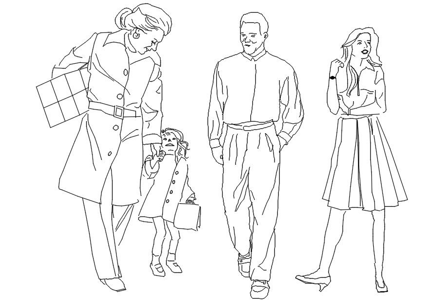 2d human elevation cad blocks in AutoCAD, dwg file.