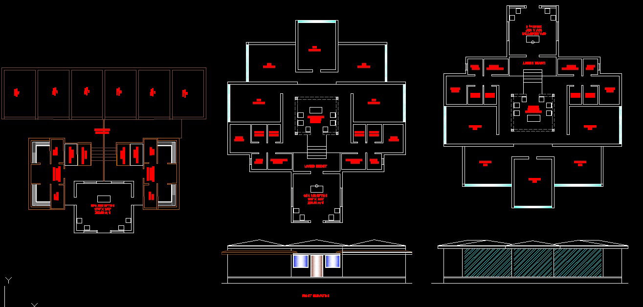 Club House Design CAD Drawing in AutoCAD for Architectural Planning