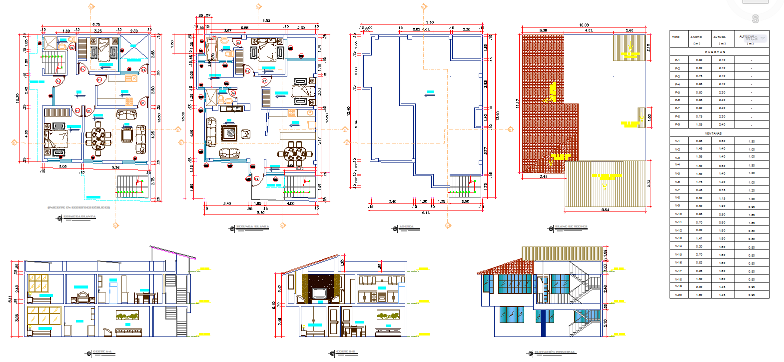 House Detail Drawing DWG Floor Plan Elevation Section and Interior