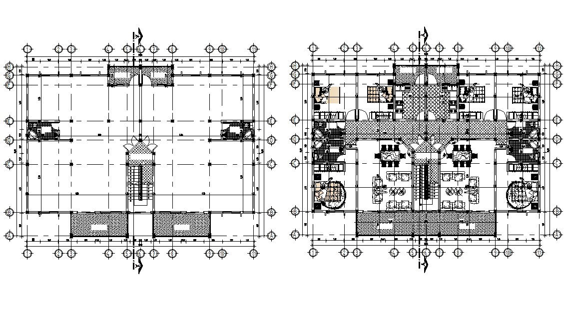 3 BHK Apartment Floor Plan With Working Drawing AutoCAD File