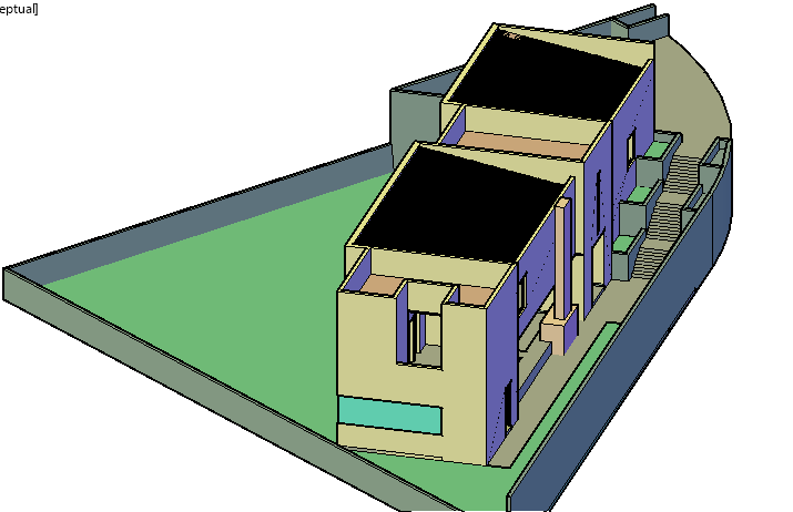 3 D house plan detail dwg file