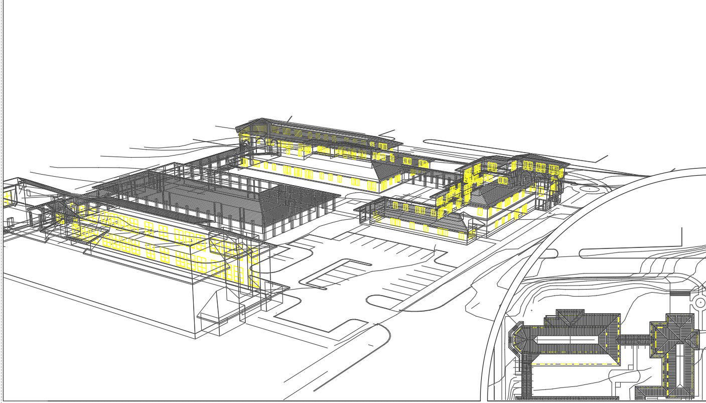 3D Floor Plan View DWG File with Architectural Layout Details