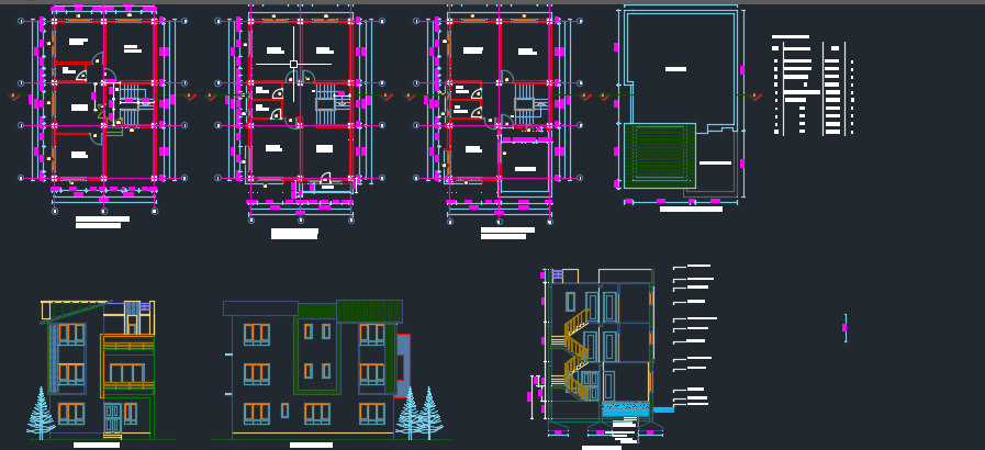 3 Storey Complete Residental Plan