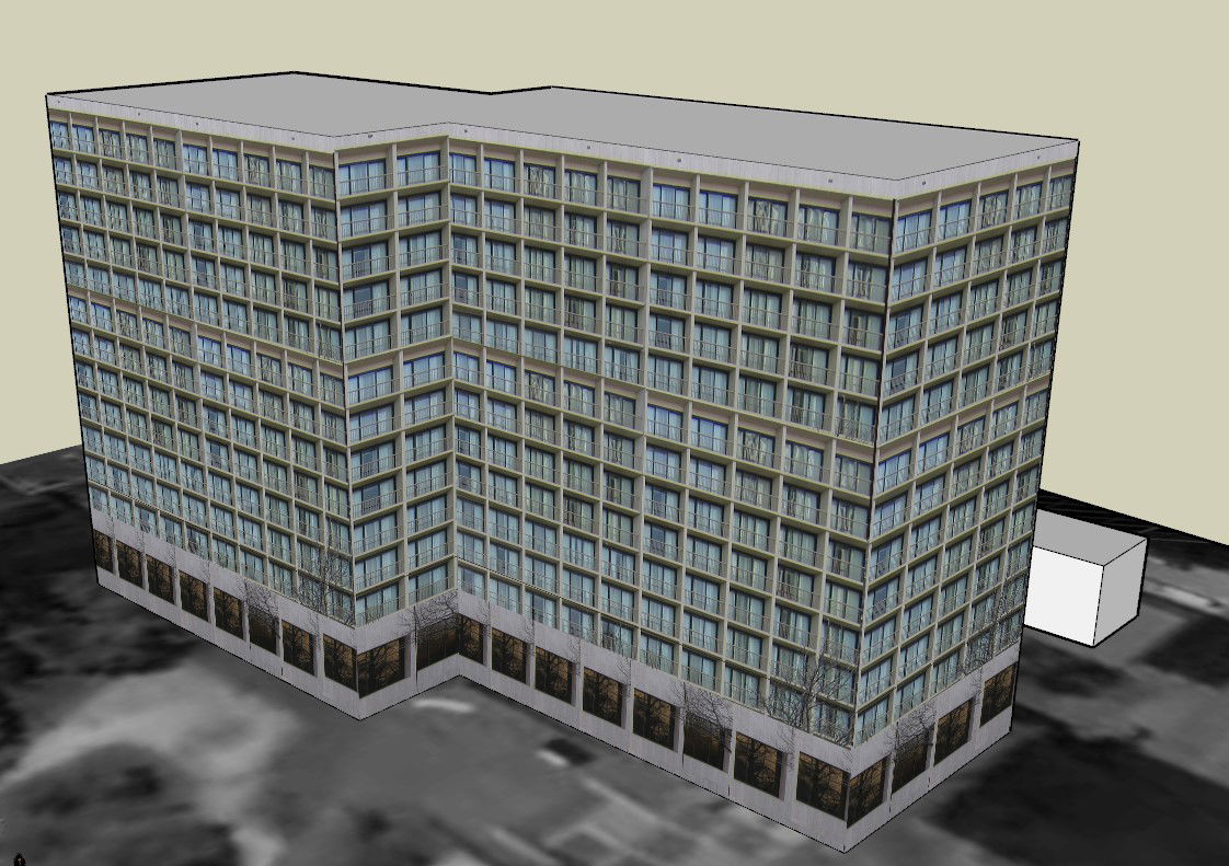 3-Star Hotel Floor and Room Layout Detail in DWG Drawing File