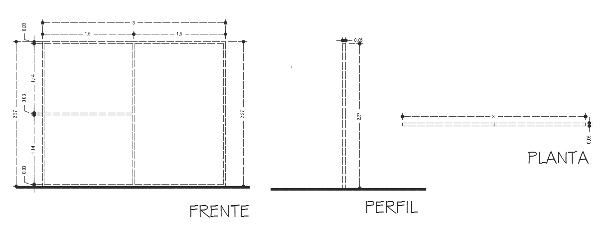 2D CAD Plan of 3000x500mm Office Table DWG Drawing