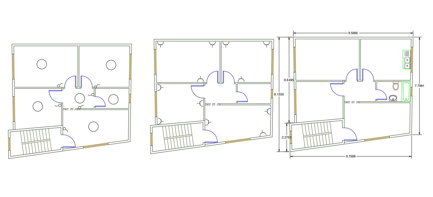 30' X 30' Apartment Plan (100 Square Yards)