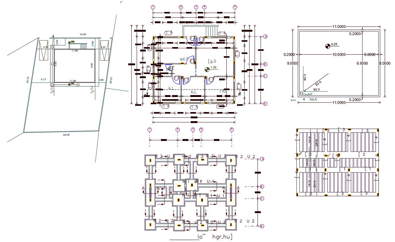 30' X 36' House Plan design DWG File