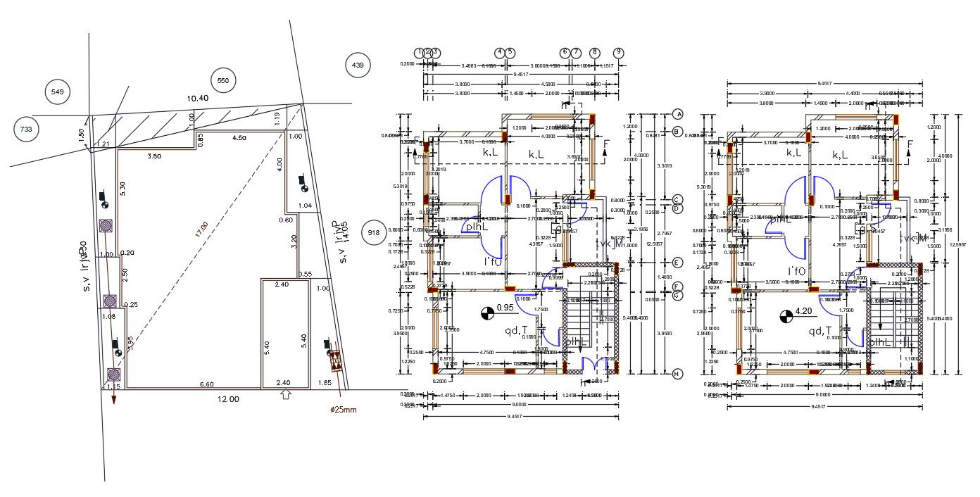 30' X 40' AutoCAD House Plan Design( 135 Square Yards)
