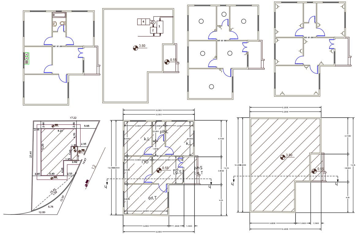 30' X 40' Feet House Plan Design DWG File