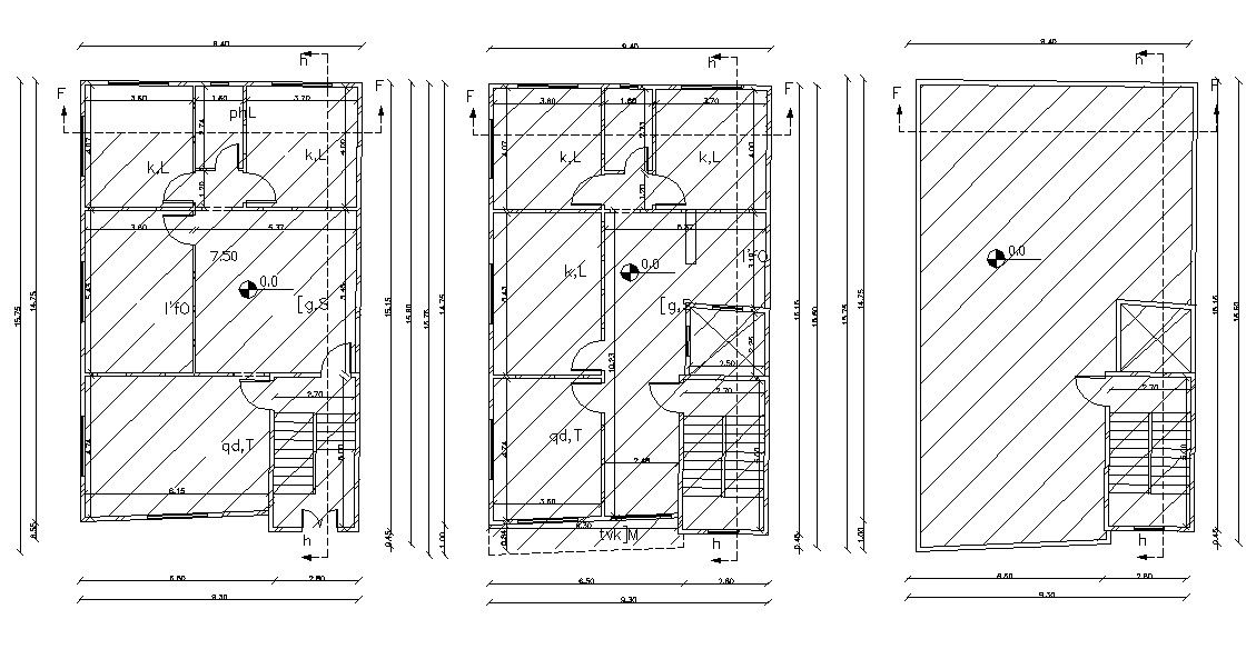 30' X 50' AutoCAD House Plan Design AutoCAD File
