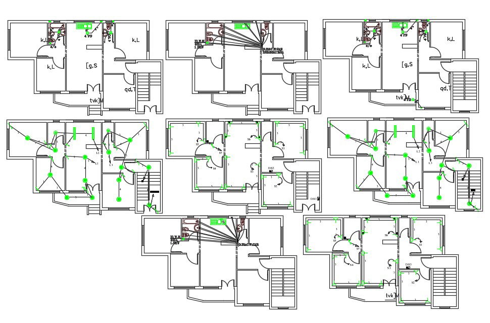 30' X 50' House Electrical And Plumbing Layout Plan Design