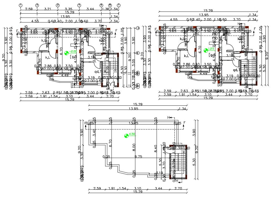 30 X 50 House Plan AutoCAD File (1500 square feet)