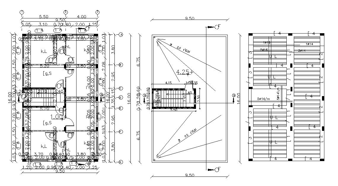 30 X 52 House Plan Design AutoCAD File