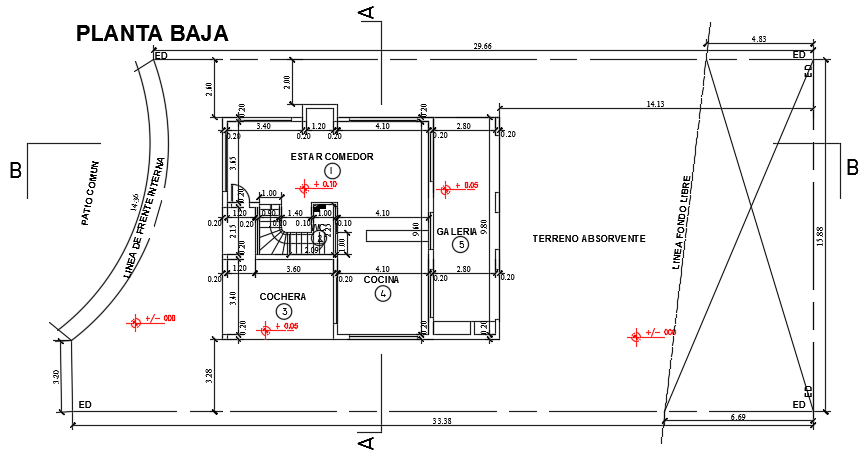 30x15m house plan and site layout CAD drawing is given in this file