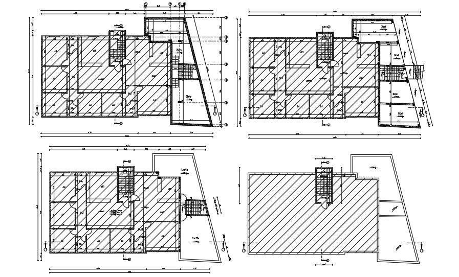 30x18m house plan AutoCAD drawing