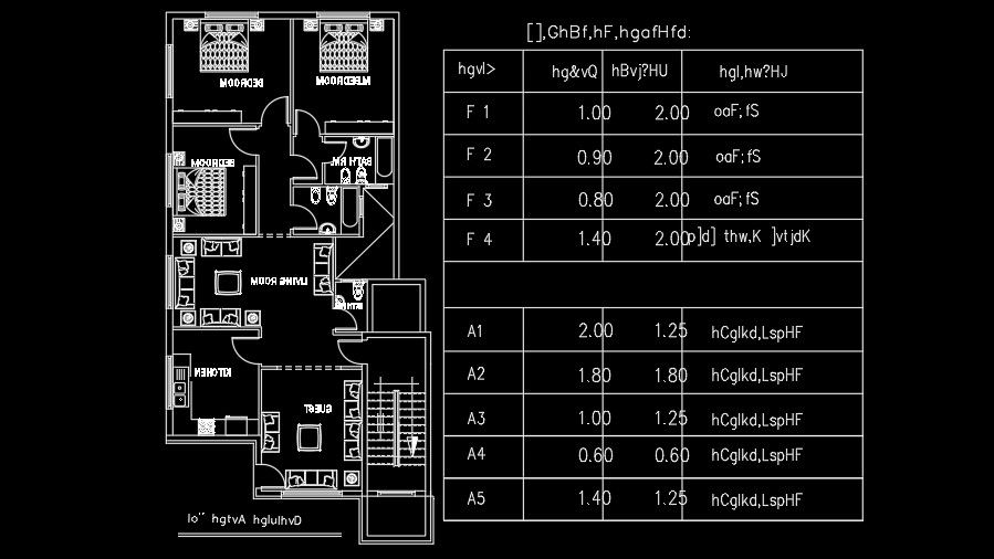 30x27m house plan ground floor AutoCAD drawing