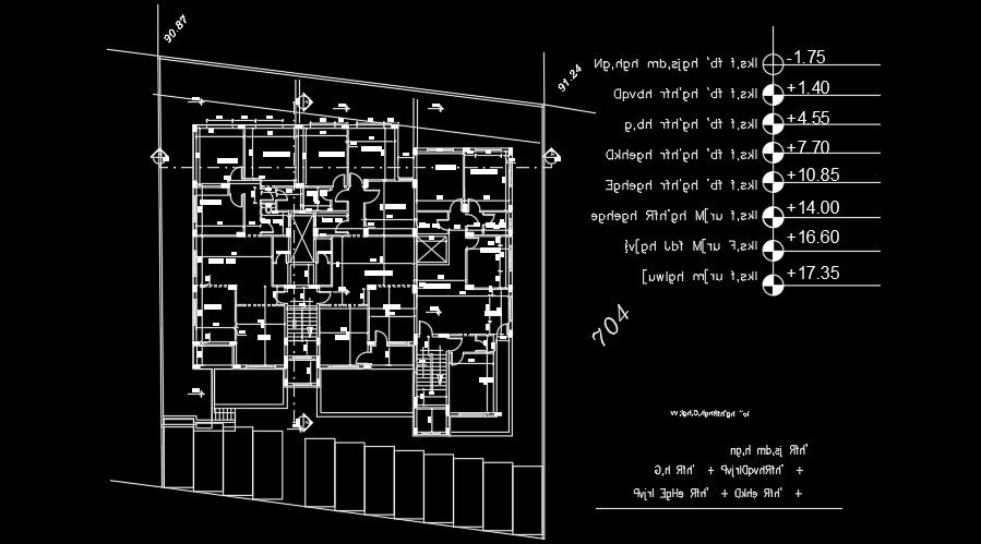 30x27m triple house plan layout AutoCAD drawing is given in this file