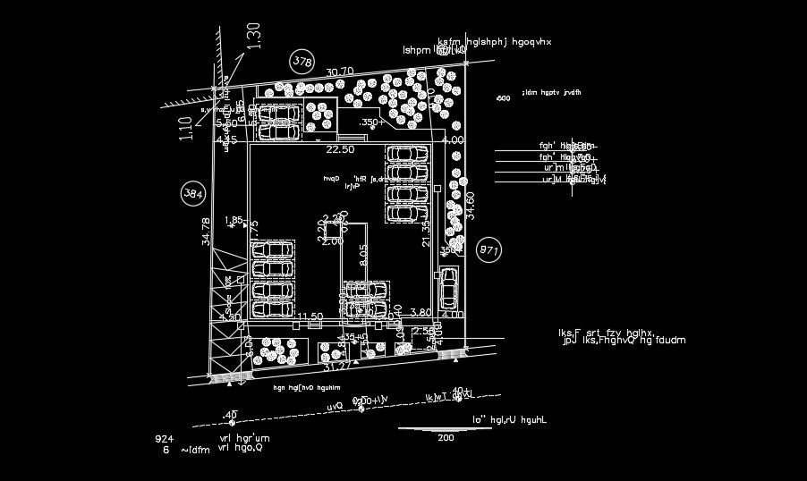 30x35m residential site layout