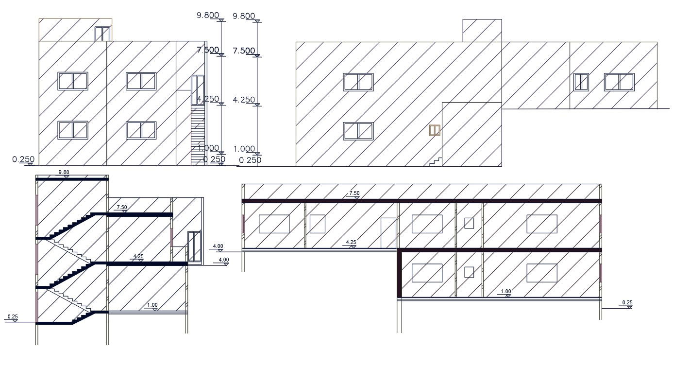 3120 Square Feet Multi Family House Building Design