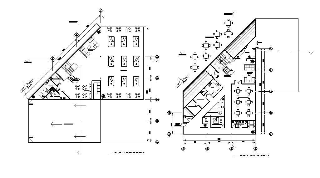 31x20m hotel plan is given in this Autocad drawing file. Download now.