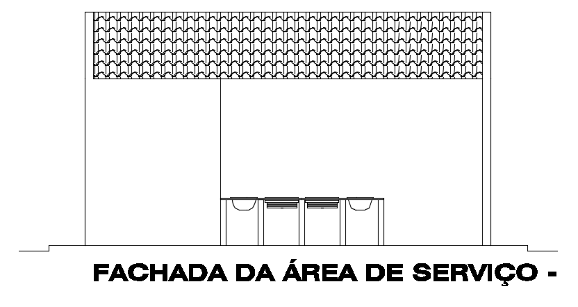 31x8m house building service room façade drawing is given in this file