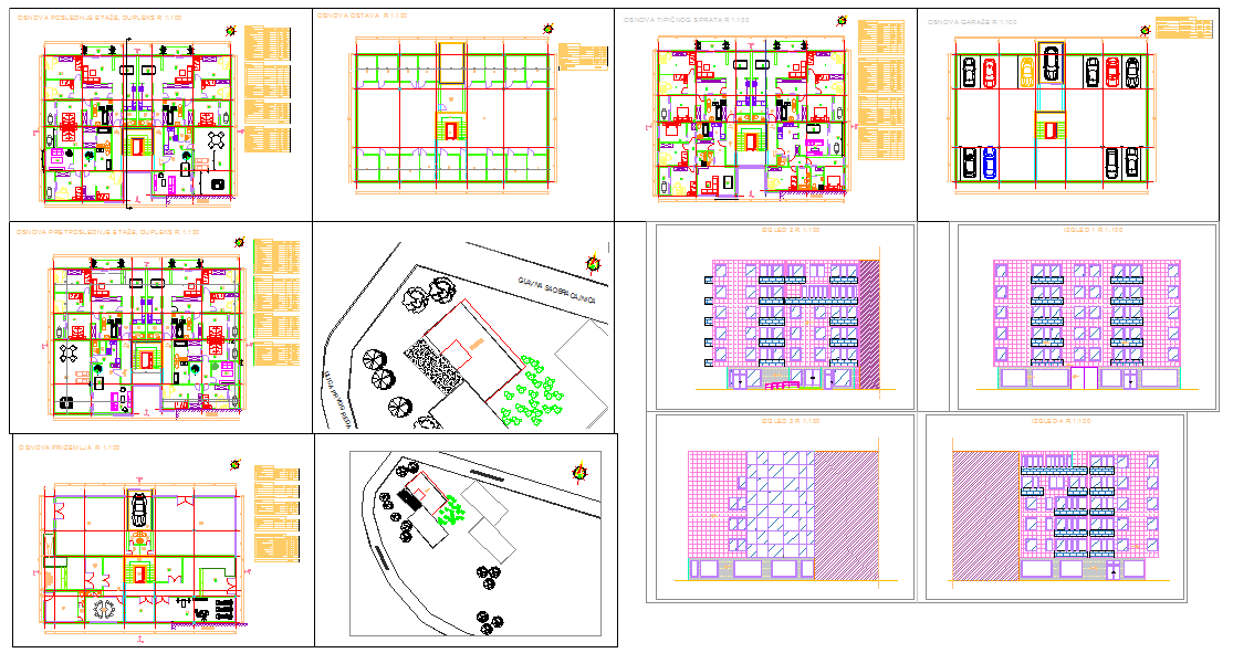 4 flor building with penthouse