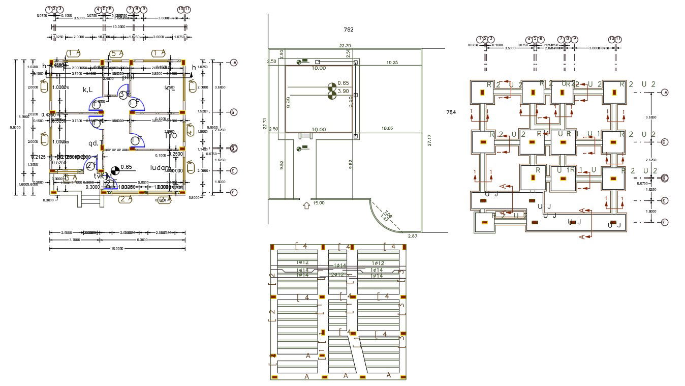 32' X 32' House Plan AutoCAD File