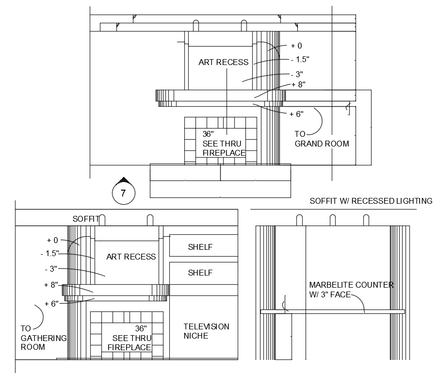 32’x26’ small house plan is given in this AutoCAD model. Download now.