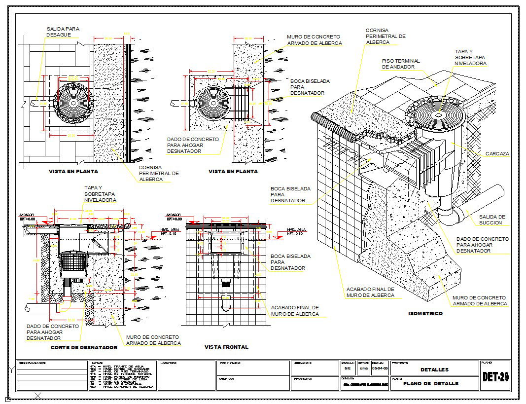 Section detail & Isometric detail