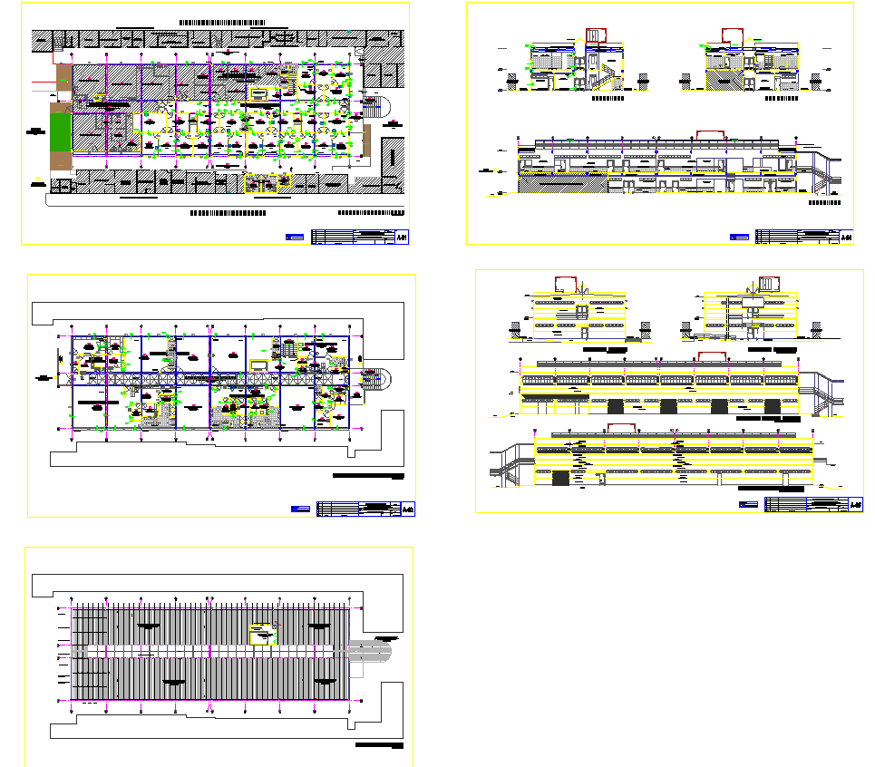 Hospital Project DWG with Complete Floor Plans and Elevation Design