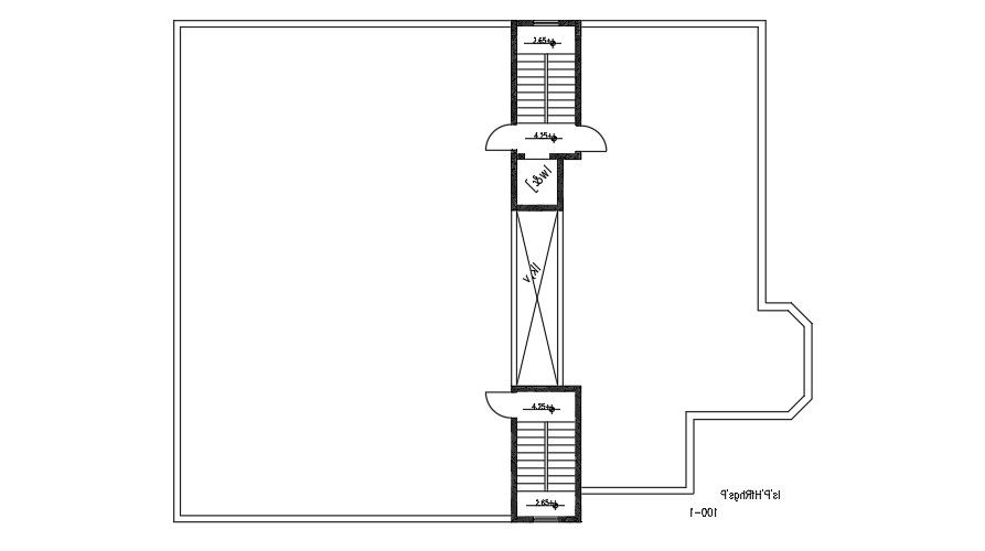34x23 Meter Apartment Terrace Plan Layout AutoCAD DWG File