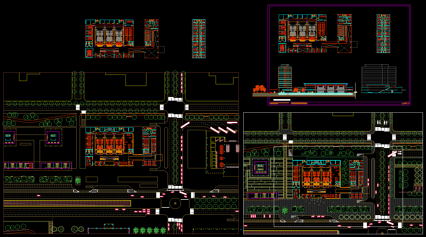 5 Star Hotel AutoCAD drawing with architecture layout and plan