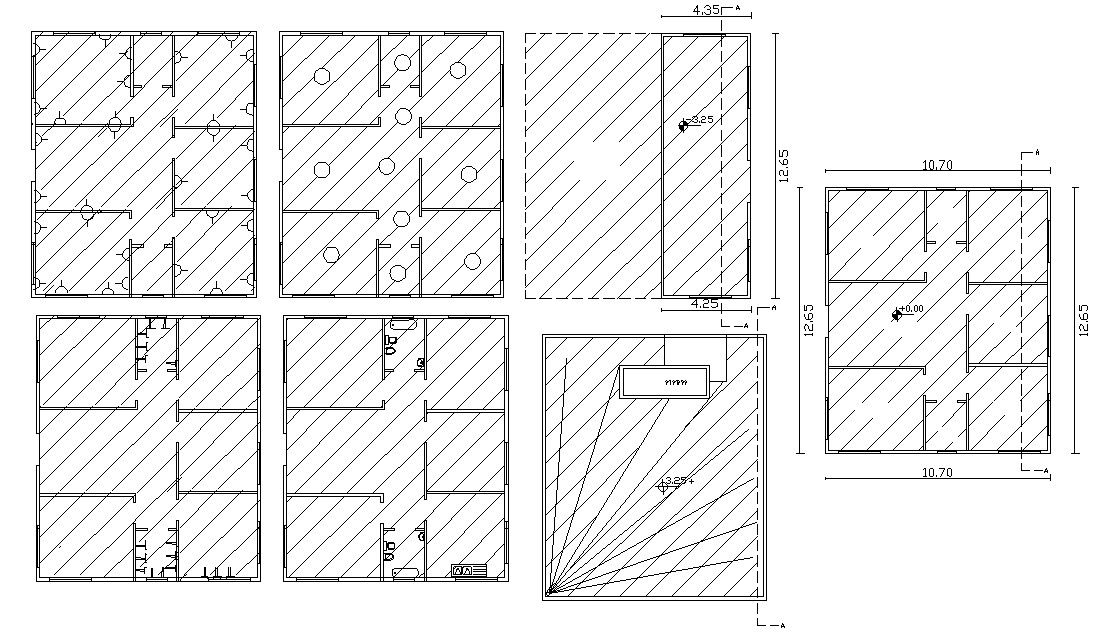 35' X 40' House Plan CAD Drawing DWG File